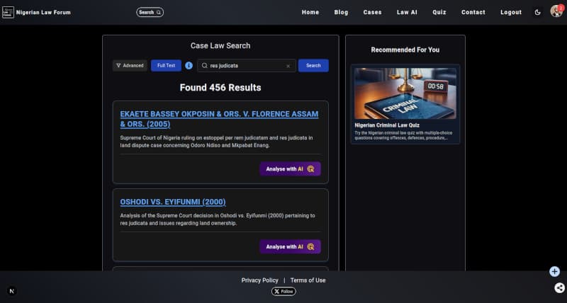 Caselaw research